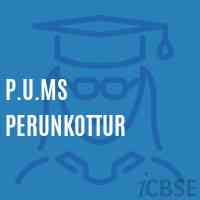 P.U.Ms Perunkottur Middle School Logo