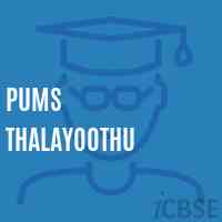 Pums Thalayoothu Middle School Logo