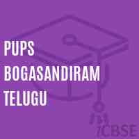 Pups Bogasandiram Telugu Primary School Logo