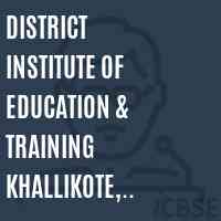 District Institute of Education & Training Khallikote, Ganjam Logo