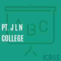 Pt. J L N College Logo