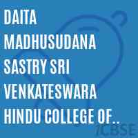 Daita Madhusudana Sastry Sri Venkateswara Hindu College of Engineering Logo