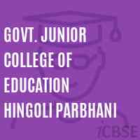Govt. Junior College of Education Hingoli Parbhani Logo