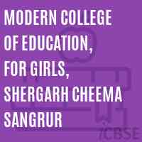 Modern College of Education, for Girls, Shergarh Cheema Sangrur Logo