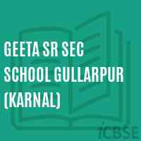 Geeta Sr Sec School Gullarpur (Karnal) Logo