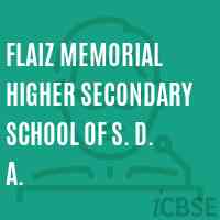 Flaiz Memorial Higher Secondary School Of S. D. A. Logo