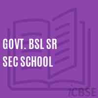 Govt. Bsl Sr Sec School Logo