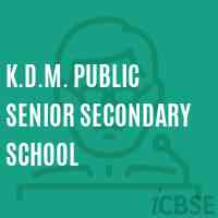 K.D.M. Public Senior Secondary School Logo