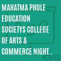 Mahatma Phule Education Societys College of Arts & Commerce Night Jerbai Wadia Road Bhoiwada Parel Mumbai 400 012 Logo