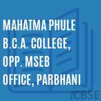 Mahatma Phule B.C.A. College, Opp. MSEB office, Parbhani Logo
