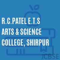 R.C.Patel E.T.S Arts & Science College, Shirpur Logo