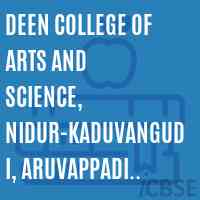 Deen College of Arts and Science, Nidur-Kaduvangudi, Aruvappadi Village, Mayiladuthurai, Nagapattinam (Dt.) - 609 203 Logo