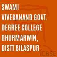 Swami Vivekanand Govt. Degree College Ghurmarwin, Distt Bilaspur Logo