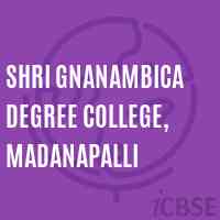 Shri Gnanambica Degree College, Madanapalli Logo
