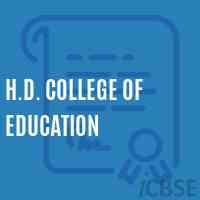 H.D. College of Education Logo