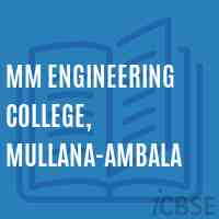Mm Engineering College, Mullana-Ambala Logo
