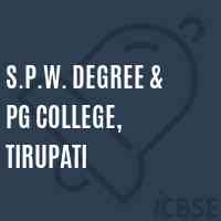 S.P.W. Degree & PG College, Tirupati Logo