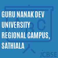 Guru Nanak Dev University Regional Campus, Sathiala Logo
