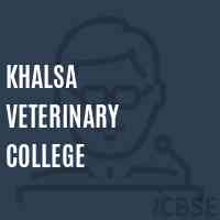 Khalsa Veterinary College Logo