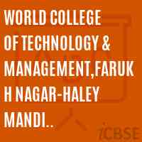 World College of Technology & Management,Farukh Nagar-Haley Mandi Road,Gurgaon Logo