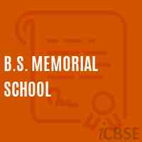B.S. Memorial School Logo
