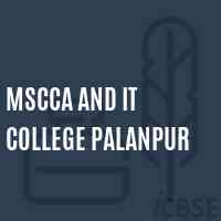 Mscca and It College Palanpur Logo