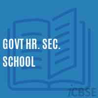 Govt Hr. Sec. School Logo