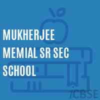 Mukherjee Memial Sr Sec School Logo