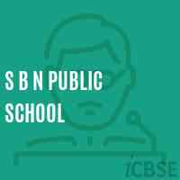 S B N Public School Logo