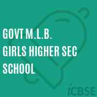 Govt M.L.B. Girls Higher Sec School Logo
