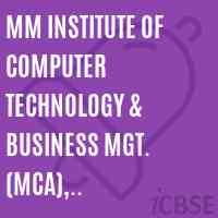 MM Institute of Computer Technology & Business Mgt. (MCA), Mullana-Ambala Logo