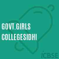 Govt.Girls Collegesidhi Logo