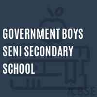 Government Boys Seni Secondary School Logo