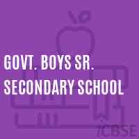 Govt. Boys Sr. Secondary School Logo