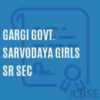 Gargi Govt. Sarvodaya Girls Sr Sec School Logo