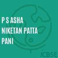 P S Asha Niketan Patta Pani Primary School Logo