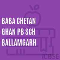 Baba Chetan Ghan Pb Sch Ballamgarh Middle School Logo