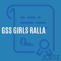 Gss Girls Ralla High School Logo