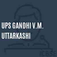 Ups Gandhi V.M. Uttarkashi Middle School Logo