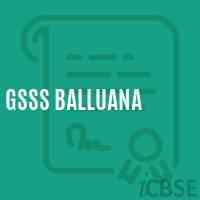 Gsss Balluana High School Logo