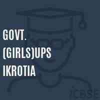 Govt. (Girls)Ups Ikrotia Middle School Logo
