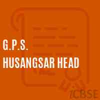 G.P.S. Husangsar Head Primary School Logo