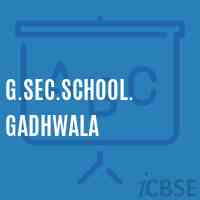G.Sec.School. Gadhwala Logo