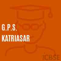 G.P.S. Katriasar Primary School Logo