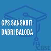 Gps Sanskrit Dabri Baloda Primary School Logo