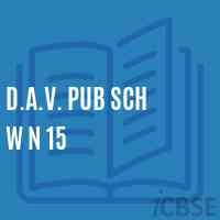 D.A.V. Pub Sch W N 15 Middle School Logo