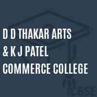 D D Thakar Arts & K J Patel Commerce College Logo