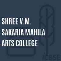 Shree V.M. Sakaria Mahila Arts College Logo