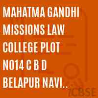 Mahatma Gandhi Missions Law College Plot No14 C B D Belapur Navi Mumbai 400 614 Logo
