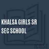 Khalsa Girls Sr Sec School Logo